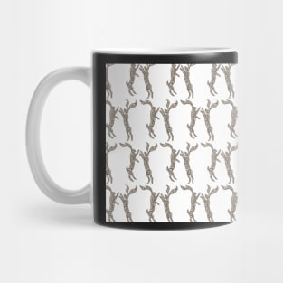 Boxing Hares - Sepia Mug